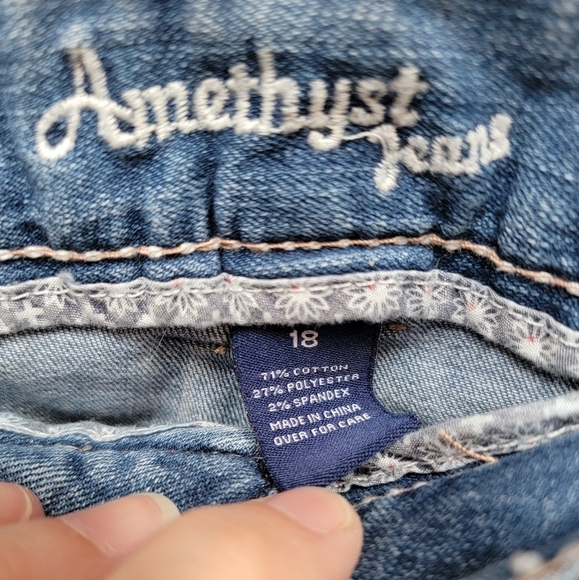 Amethyst Womens Flare Leg Denim Jeans Plus Size 18 - Picture 5 of 5